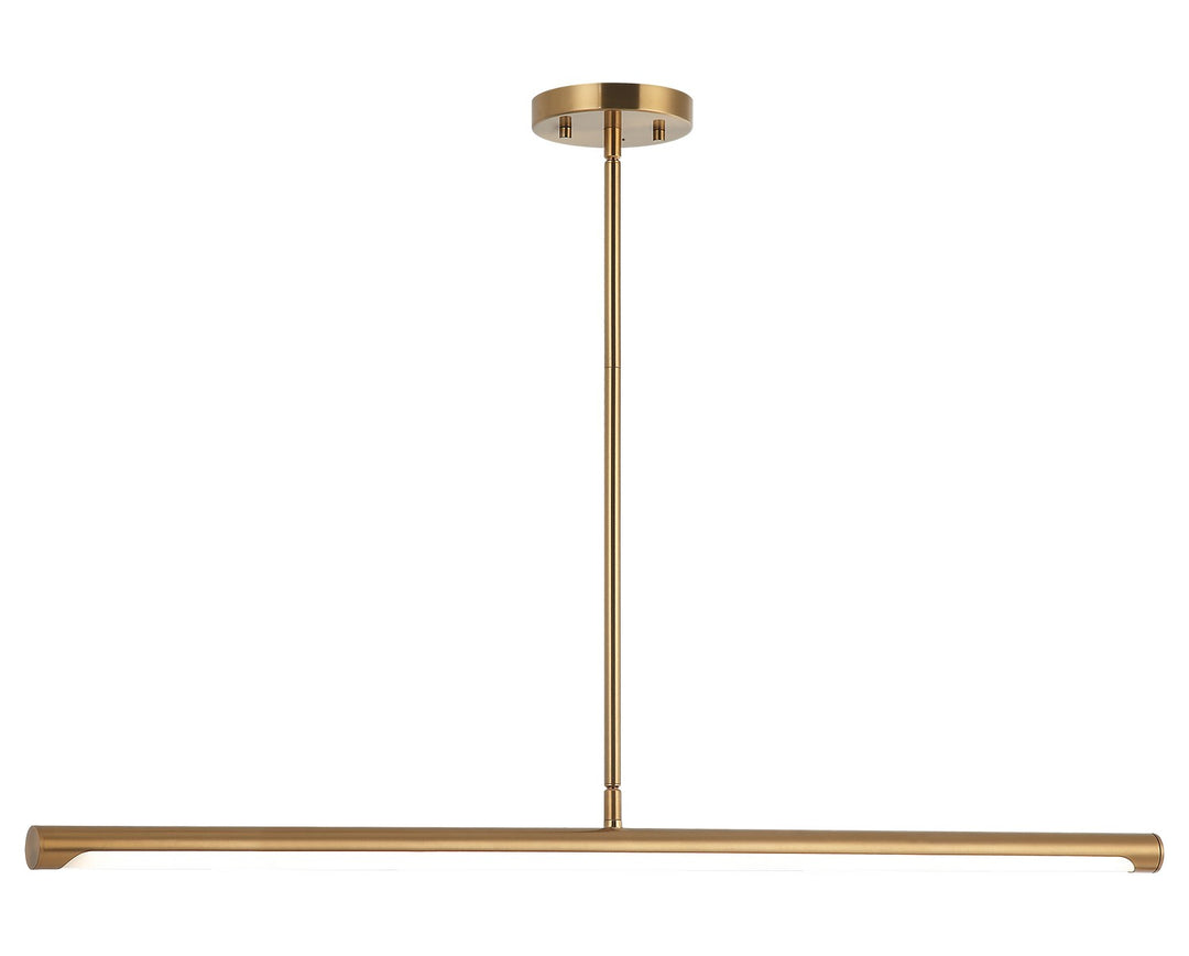 Novelle LED Pendant in Aged Gold Brass - available from The Lighting Shoppe, trusted by Canadian homeowners