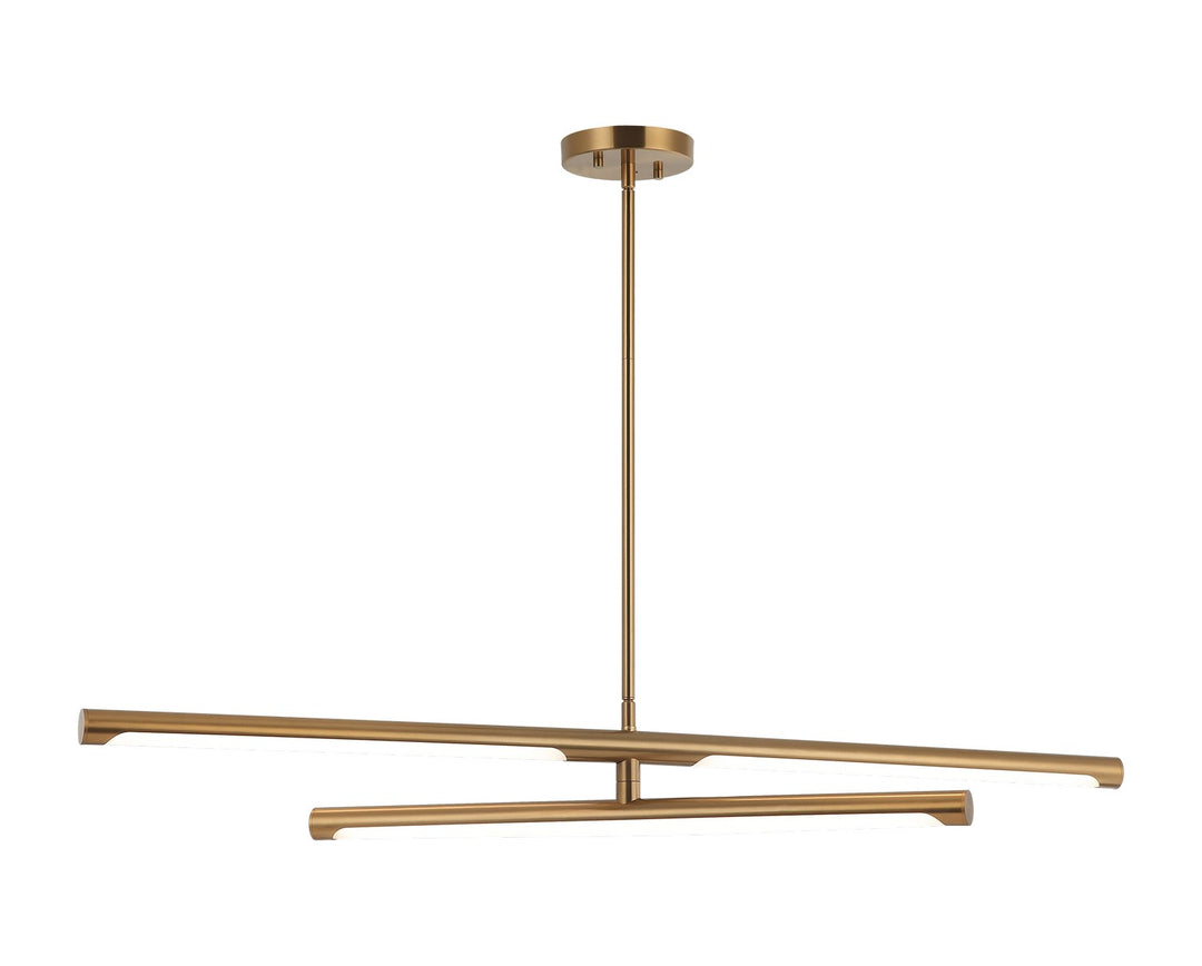 Novelle LED Pendant in Aged Gold Brass - available from The Lighting Shoppe, trusted by Canadian homeowners