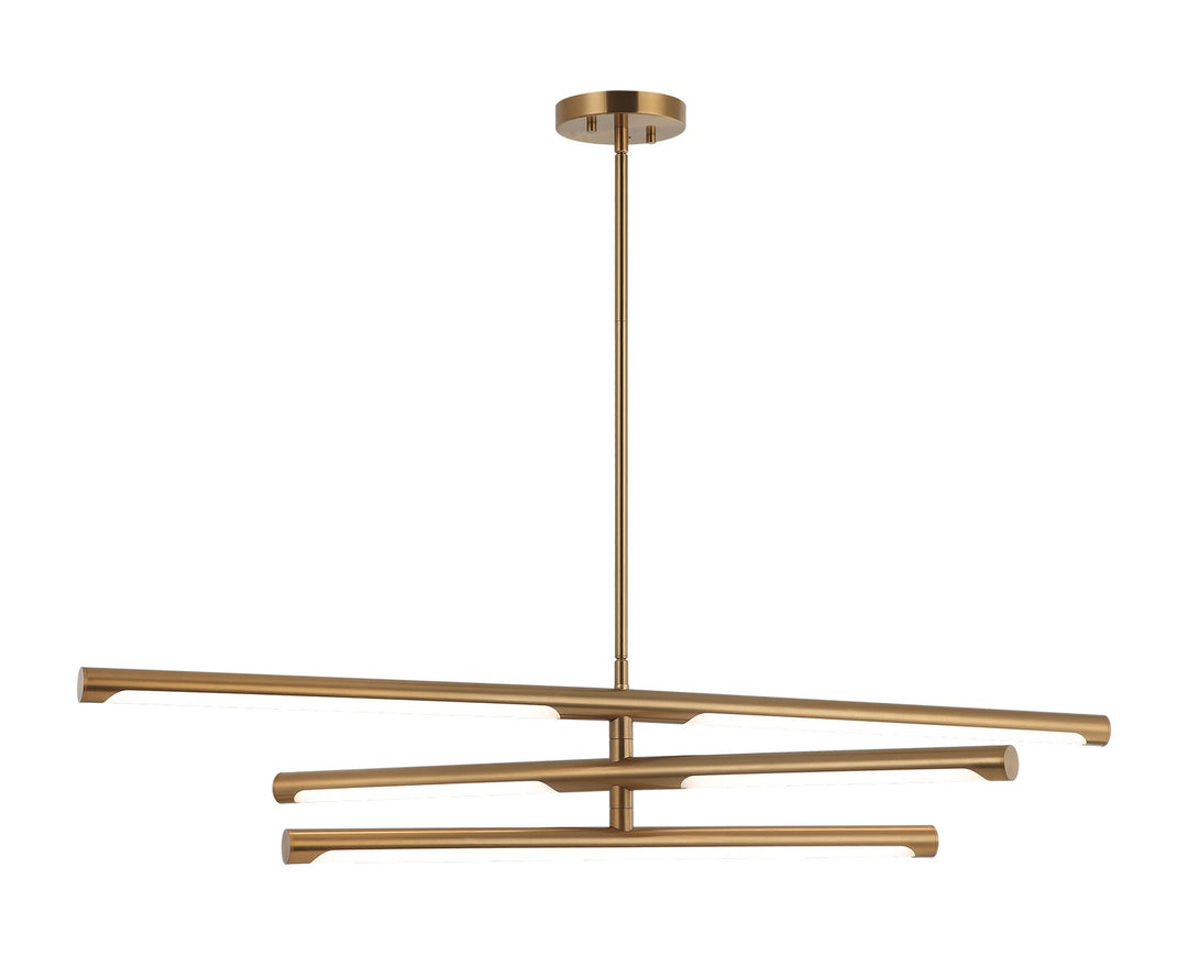 Novelle LED Pendant in Aged Gold Brass - available from The Lighting Shoppe, trusted by Canadian homeowners