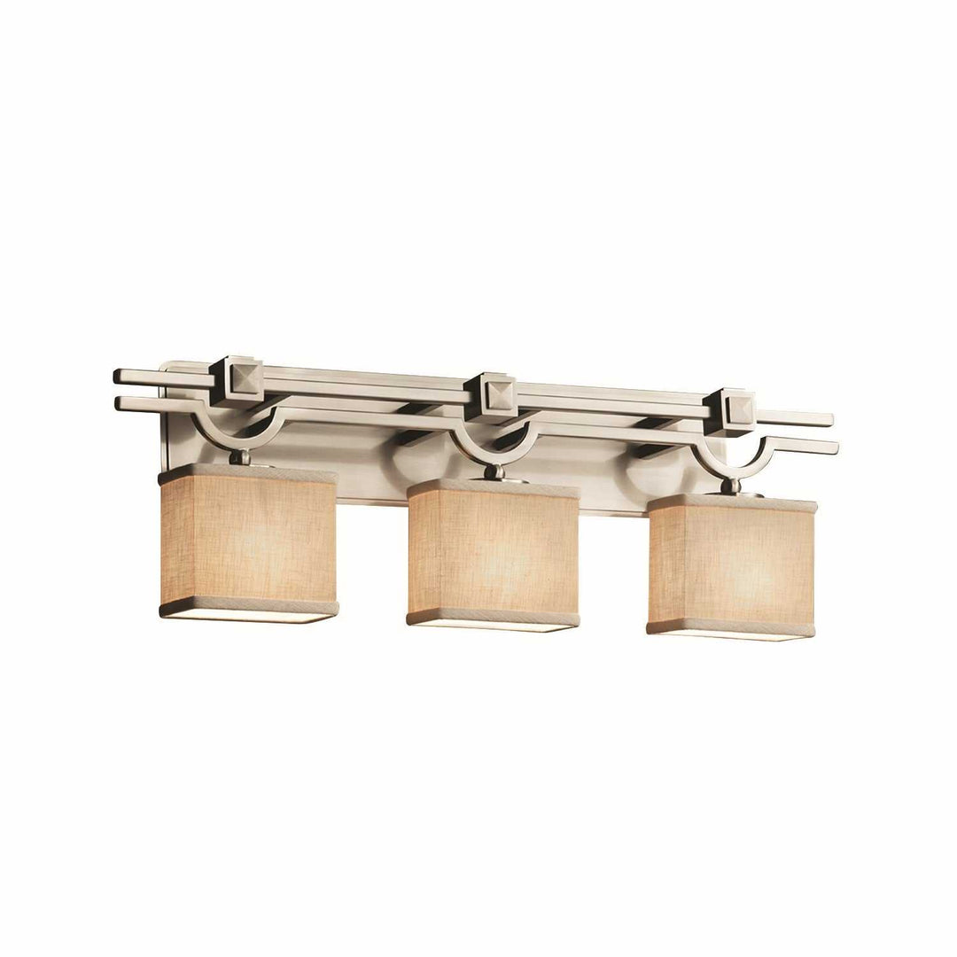 Textile LED Bath Bar in Brushed Nickel Justice Designs