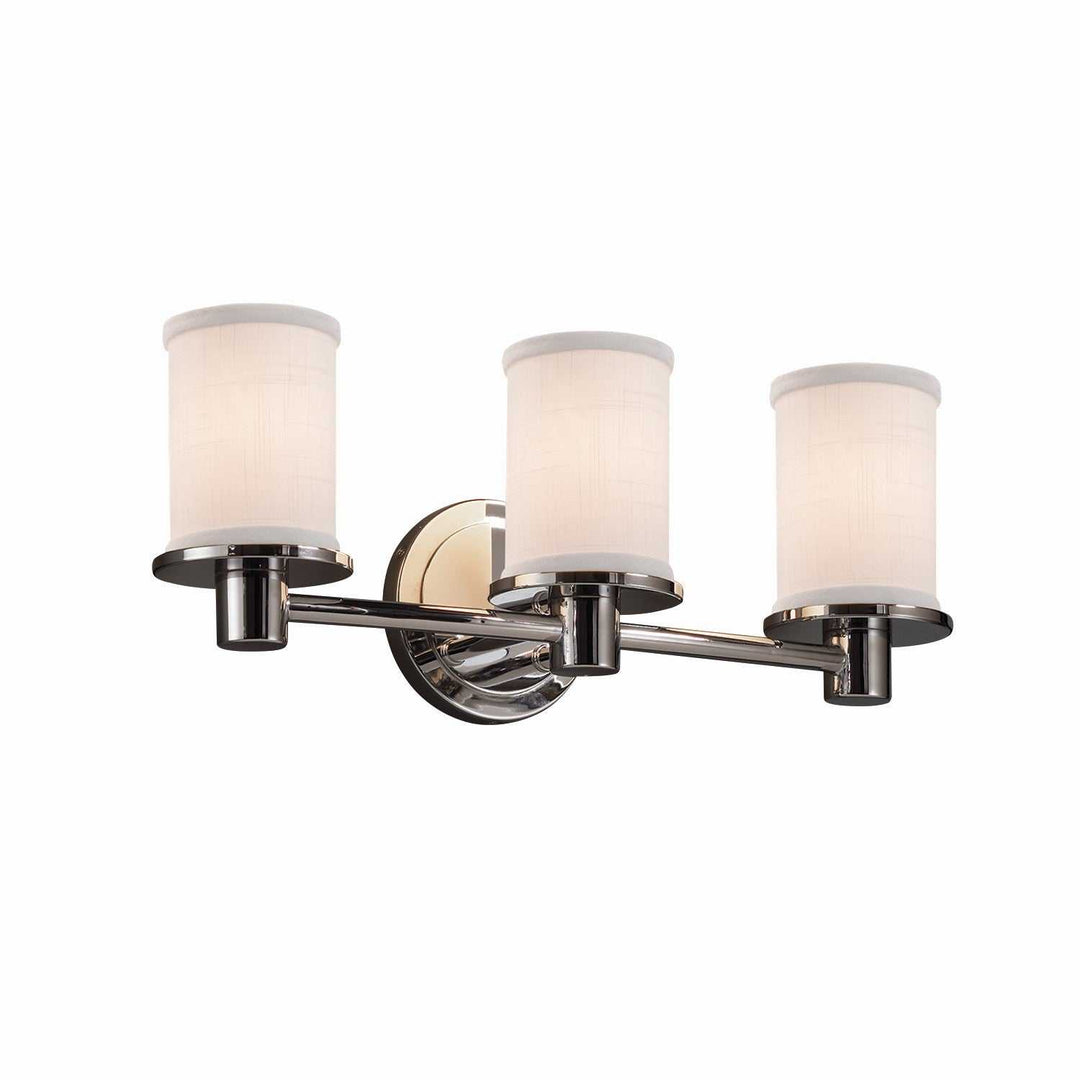 Textile LED Bath Bar in Polished Chrome Justice Designs