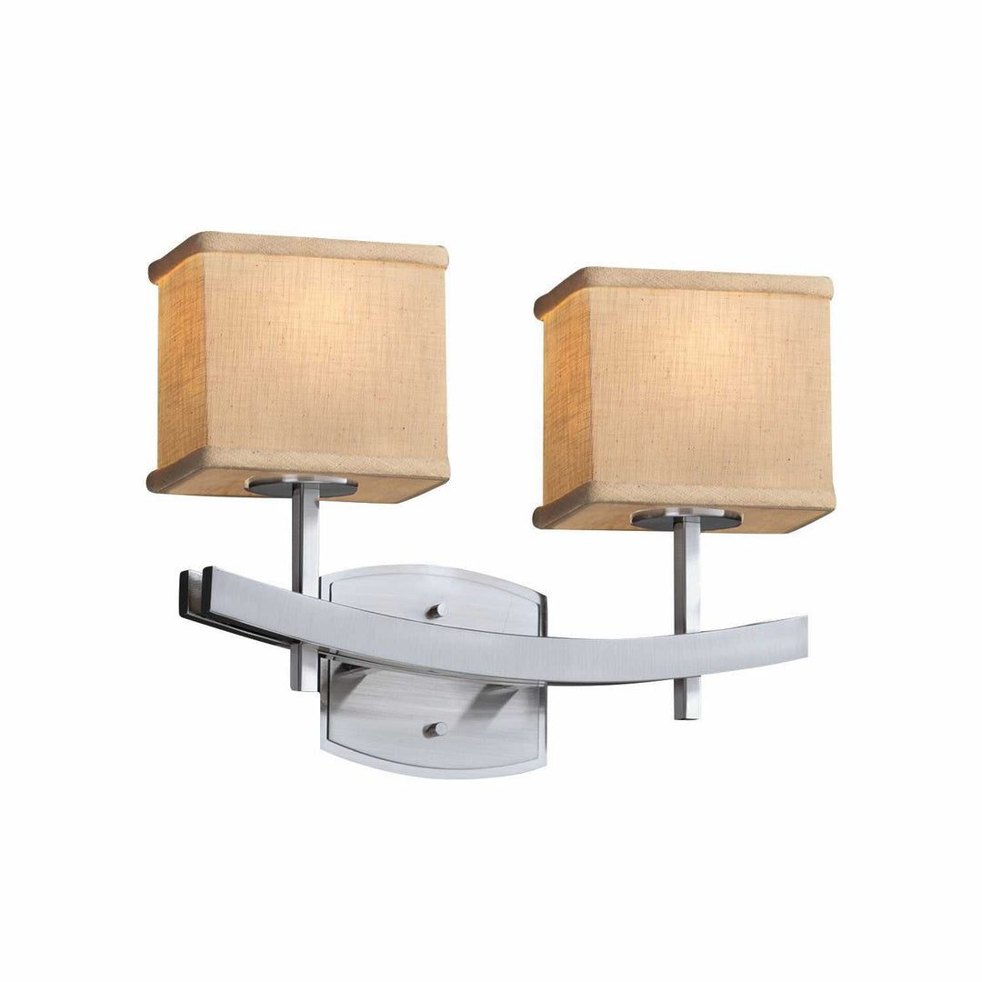 Textile LED Bath Bar in Brushed Nickel Justice Designs