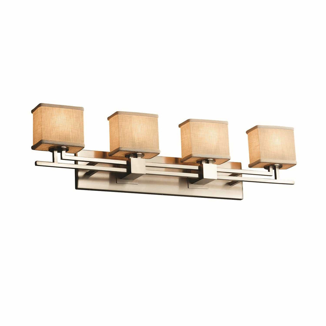 Textile LED Bath Bar in Brushed Nickel Justice Designs