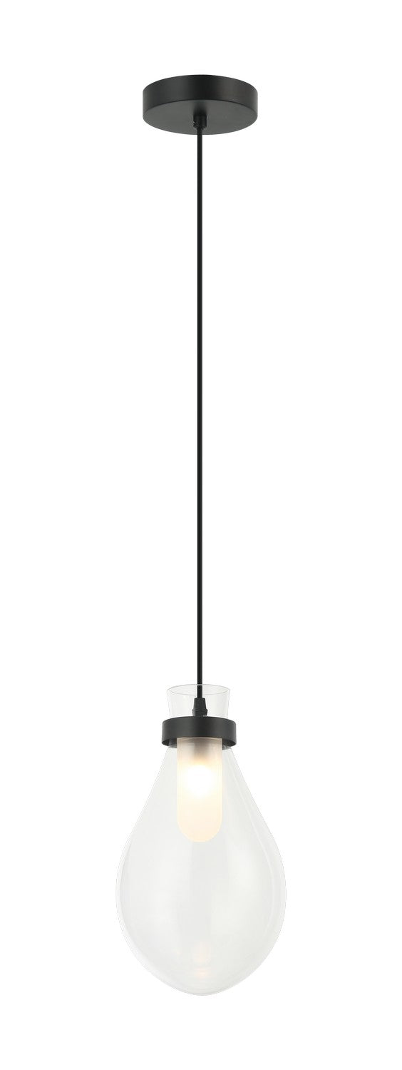 Seranna One Light Pendant in Matte Black - available from The Lighting Shoppe, trusted by Canadian homeowners