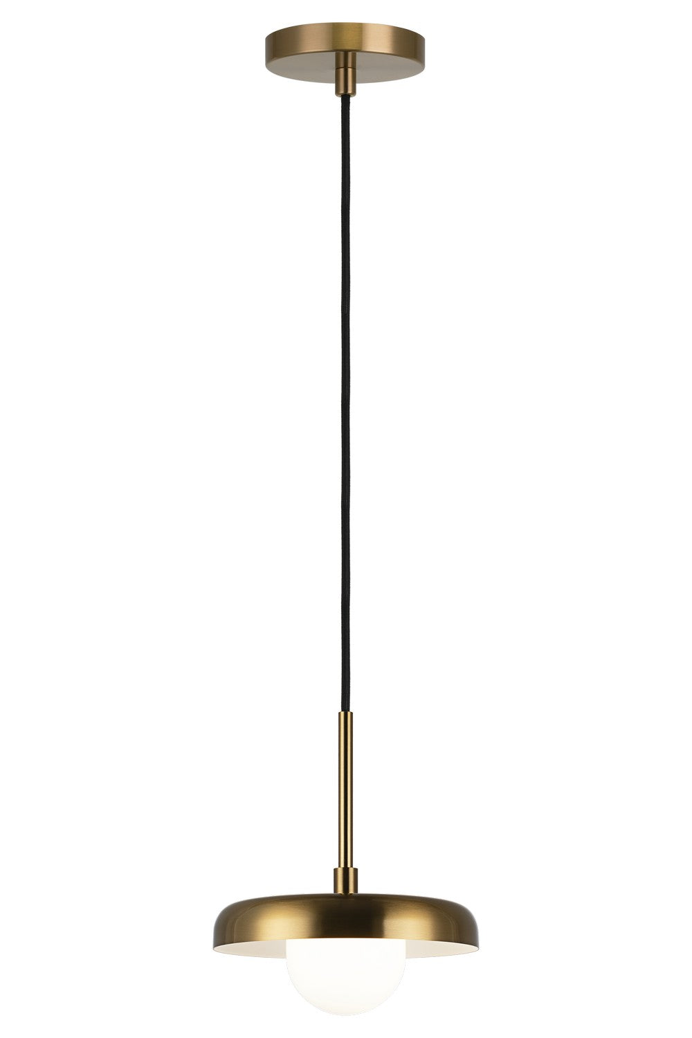 Creston LED Pendant in Aged Gold Brass - available from The Lighting Shoppe, trusted by Canadian homeowners