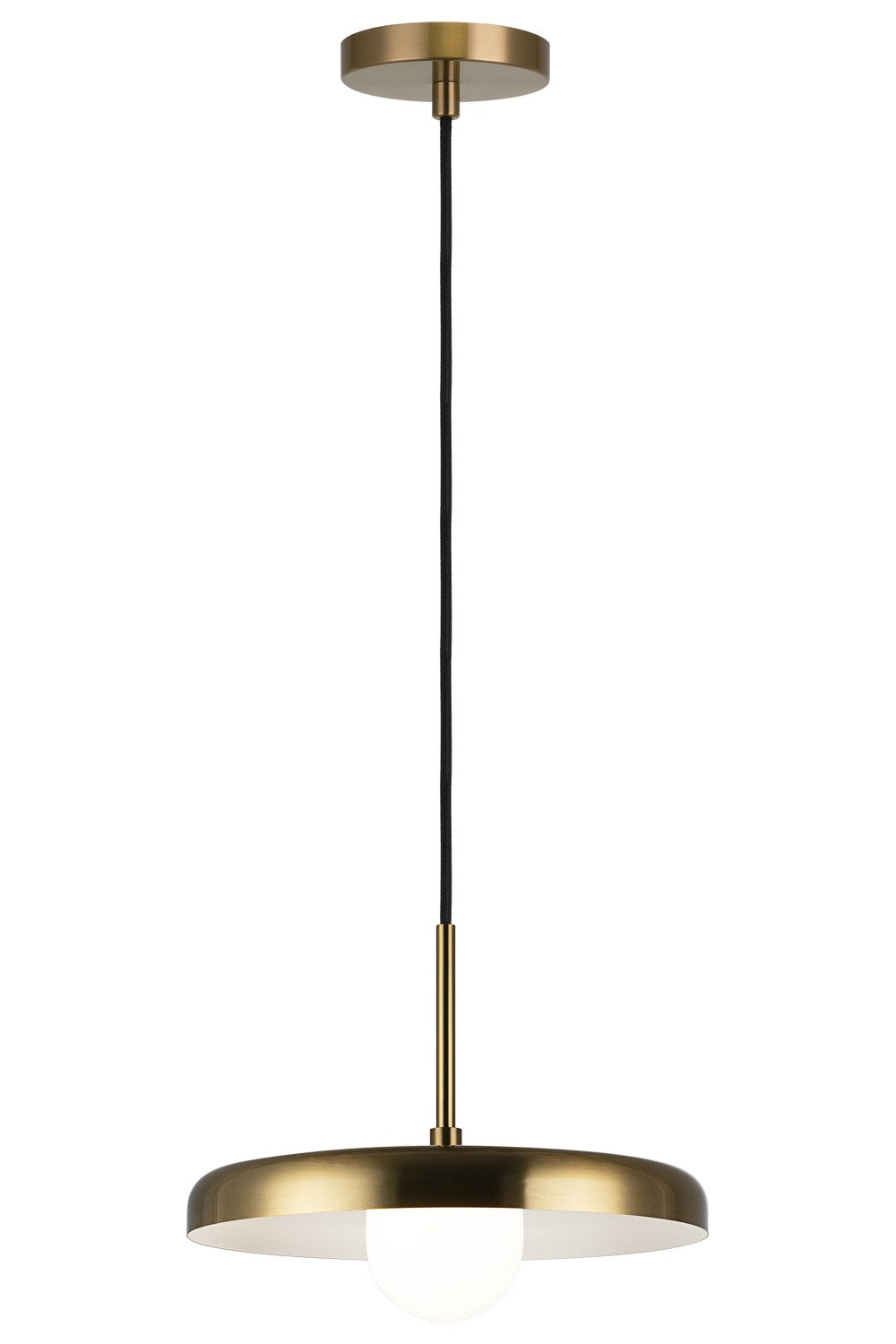 Creston LED Pendant in Aged Gold Brass - available from The Lighting Shoppe, trusted by Canadian homeowners