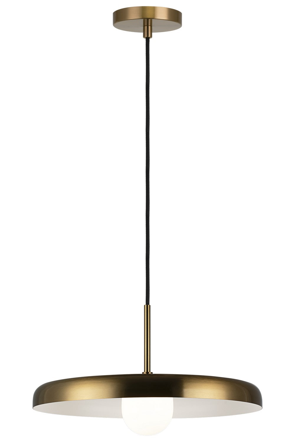 Creston LED Pendant in Aged Gold Brass - available from The Lighting Shoppe, trusted by Canadian homeowners