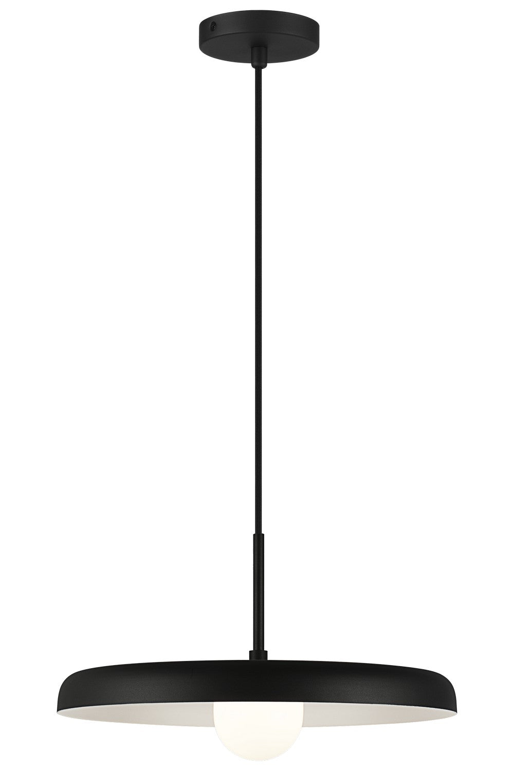 Creston LED Pendant in Matte Black - available from The Lighting Shoppe, trusted by Canadian homeowners