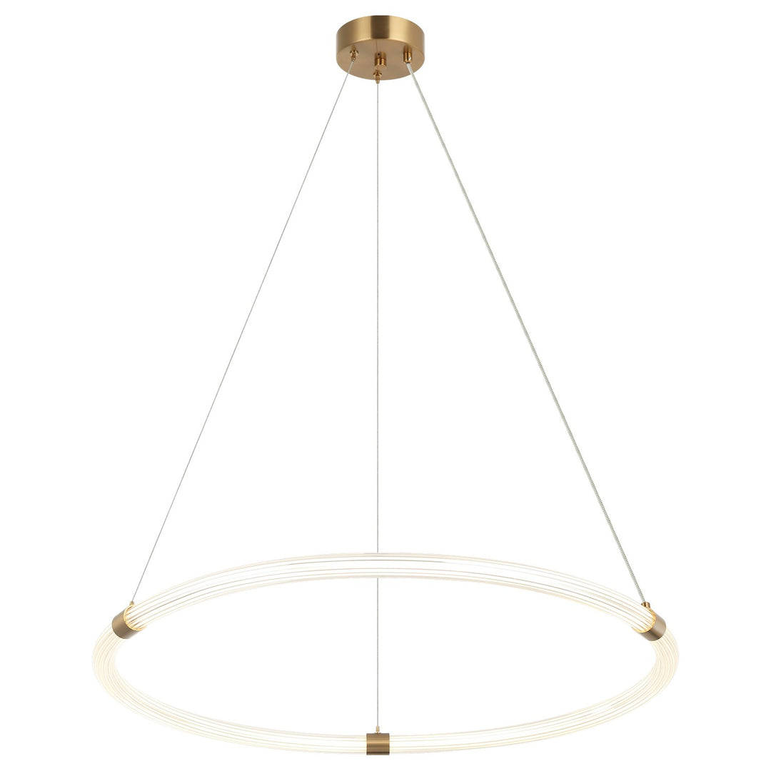 Inkara LED Pendant in Aged Gold Brass - available from The Lighting Shoppe, trusted by Canadian homeowners