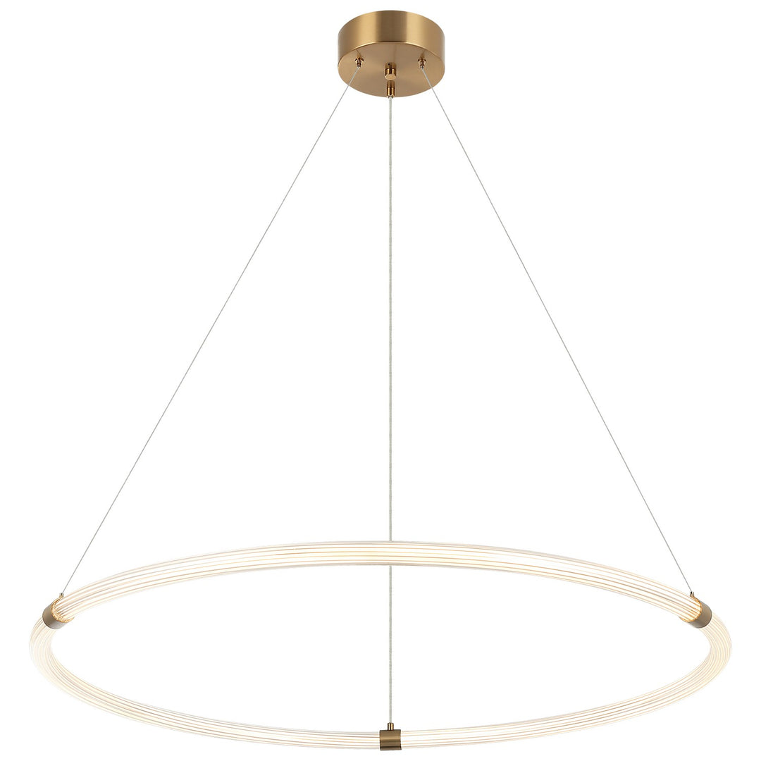 Inkara LED Pendant in Aged Gold Brass - available from The Lighting Shoppe, trusted by Canadian homeowners