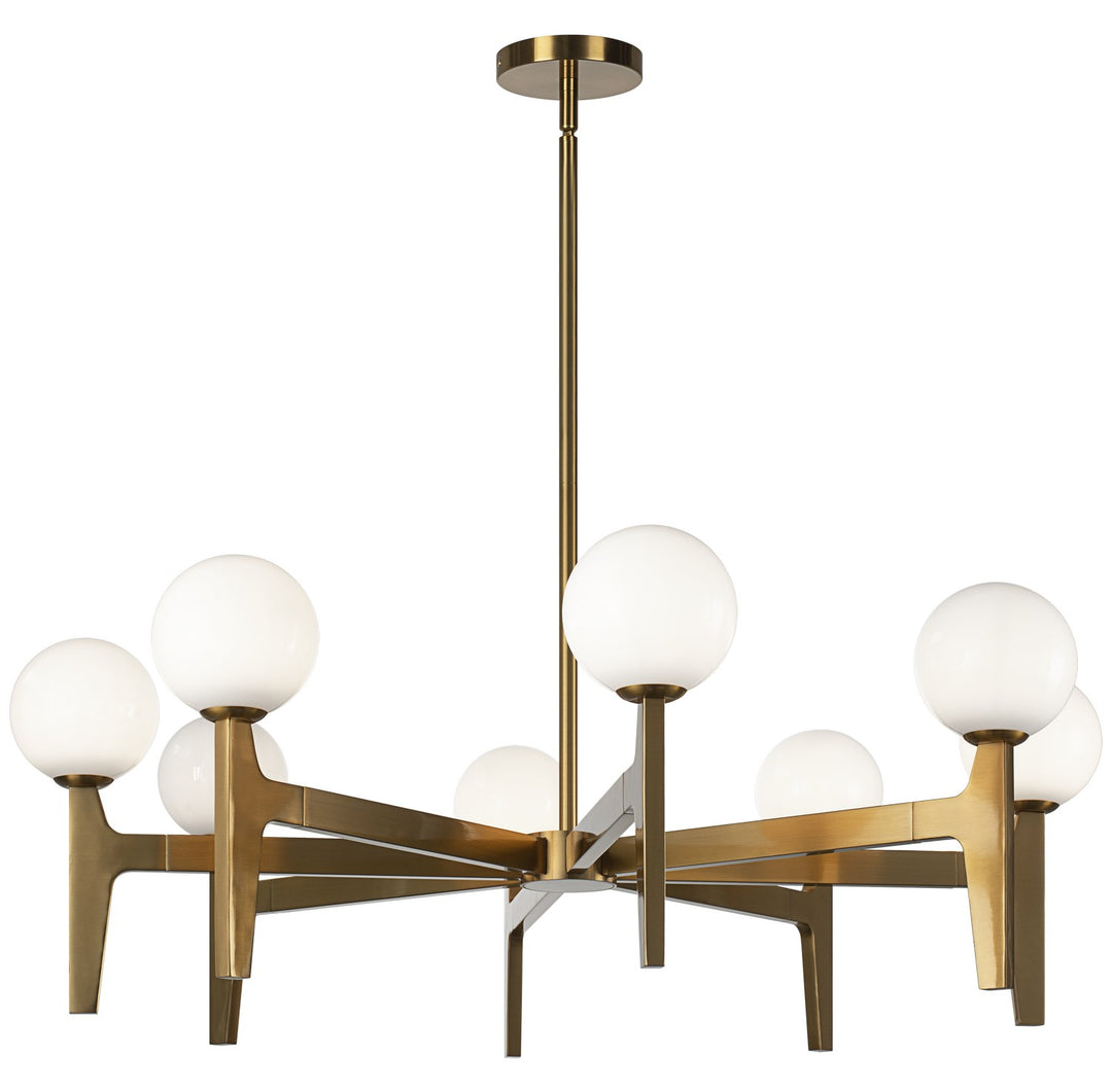 Scriben LED Pendant in Aged Gold Brass - available from The Lighting Shoppe, trusted by Canadian homeowners