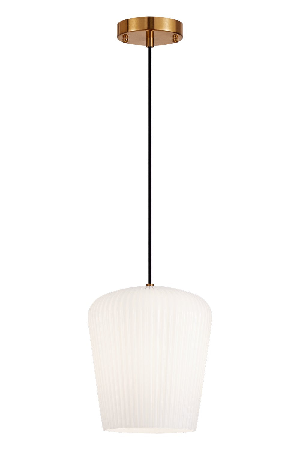 Charismo One Light Pendant in Aged Gold Brass - available from The Lighting Shoppe, trusted by Canadian homeowners