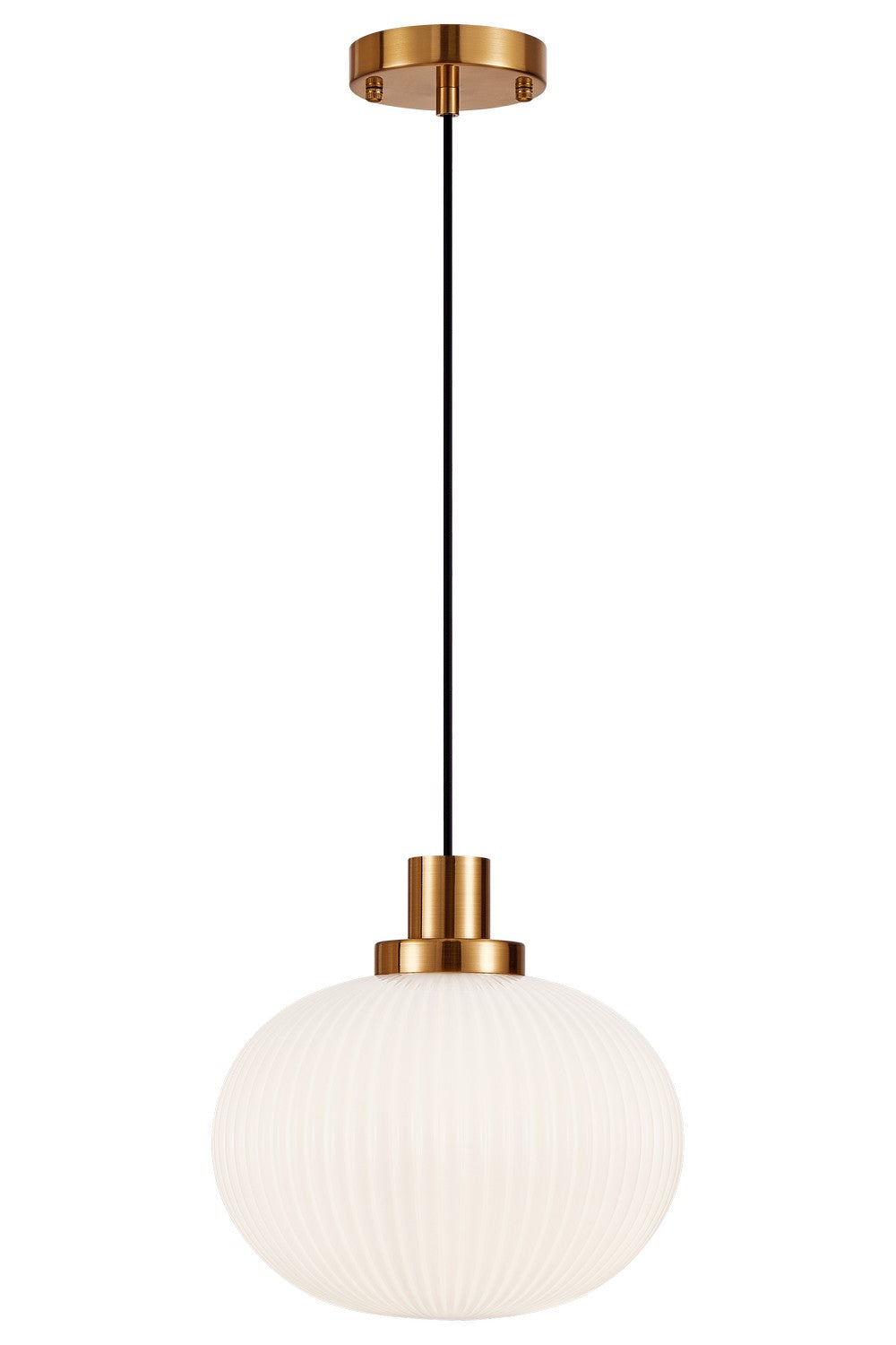 Charismo One Light Pendant in Aged Gold Brass - available from The Lighting Shoppe, trusted by Canadian homeowners