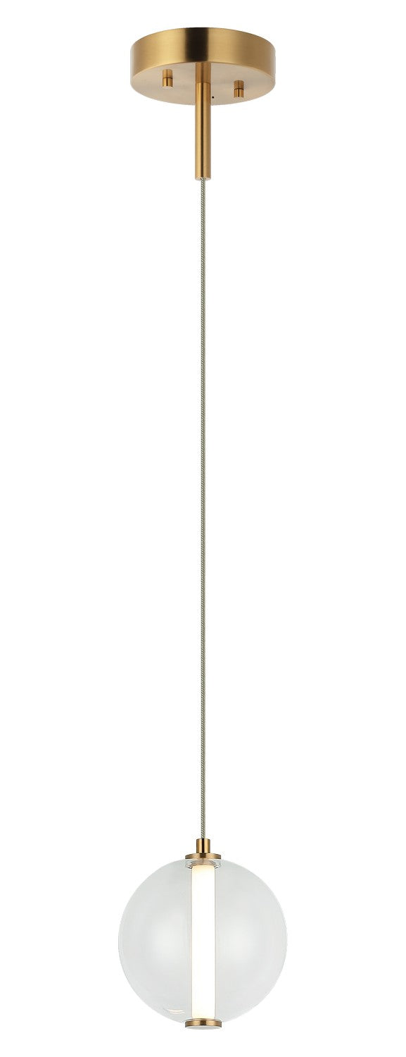 Belange LED Pendant in Aged Gold Brass - available from The Lighting Shoppe, trusted by Canadian homeowners