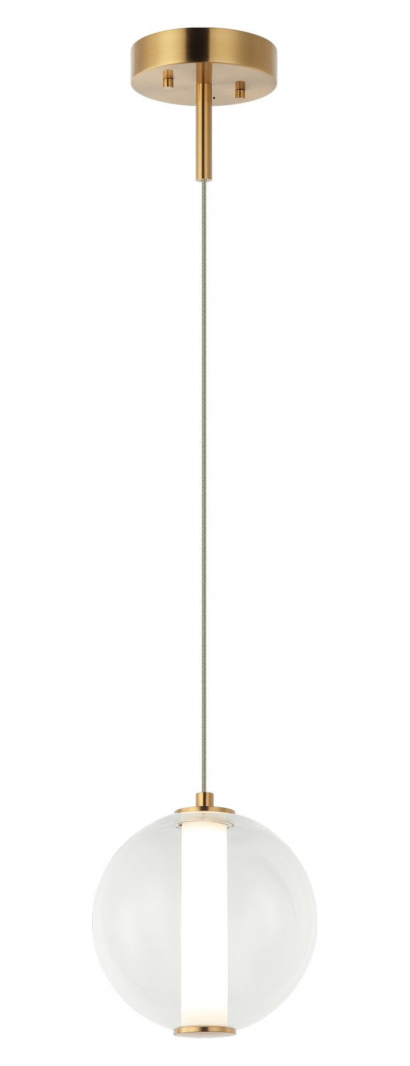 Belange LED Pendant in Aged Gold Brass - available from The Lighting Shoppe, trusted by Canadian homeowners
