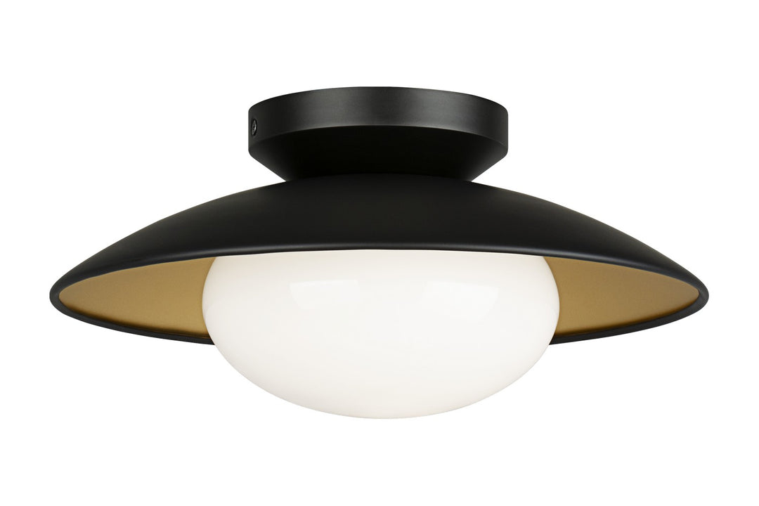 Matteo Canada - M13111BKOP - One Light Ceiling Mount - Hatley - Black