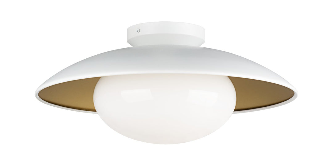 Hatley One Light Ceiling Mount in White - available from The Lighting Shoppe, trusted by Canadian homeowners