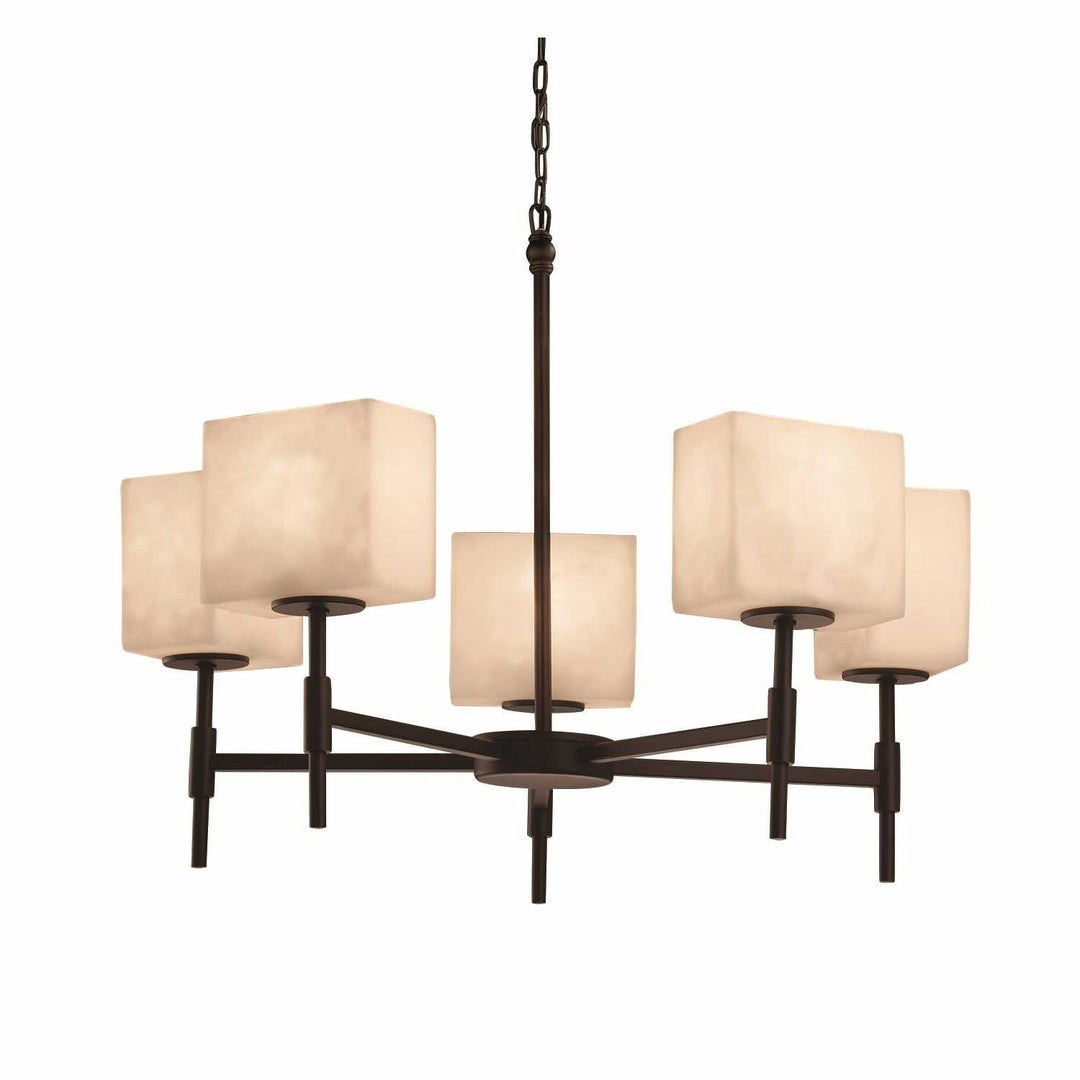 LumenAria LED Chandelier in Dark Bronze Justice Designs