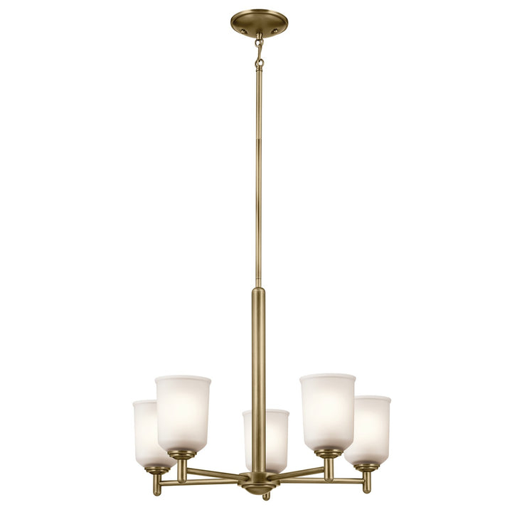 Kichler Canada - 43671NBR - Five Light Chandelier - Shailene - Natural Brass