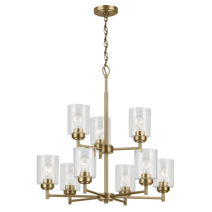 Kichler Canada - 44031NBR - Nine Light Chandelier - Winslow - Natural Brass