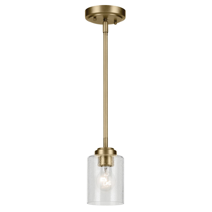 Kichler Canada - 44032NBR - One Light Mini Pendant - Winslow - Natural Brass