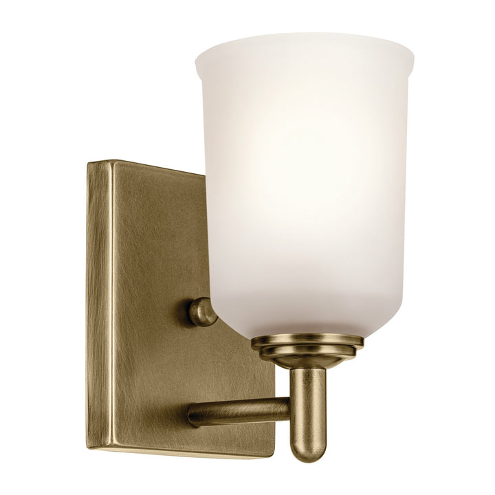 Kichler Canada - 45572NBR - One Light Wall Sconce - Shailene - Natural Brass
