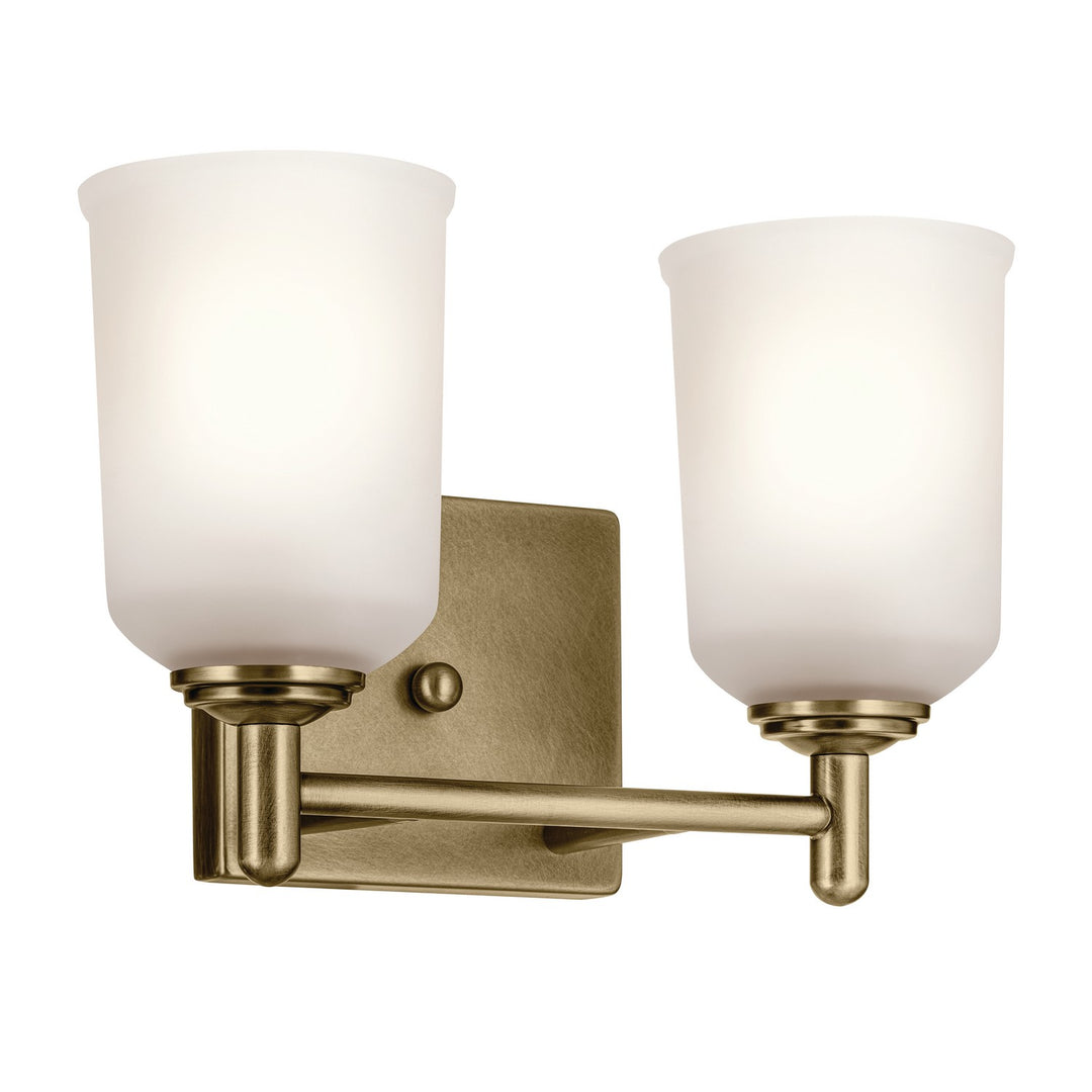 Kichler Canada - 45573NBR - Two Light Bath - Shailene - Natural Brass
