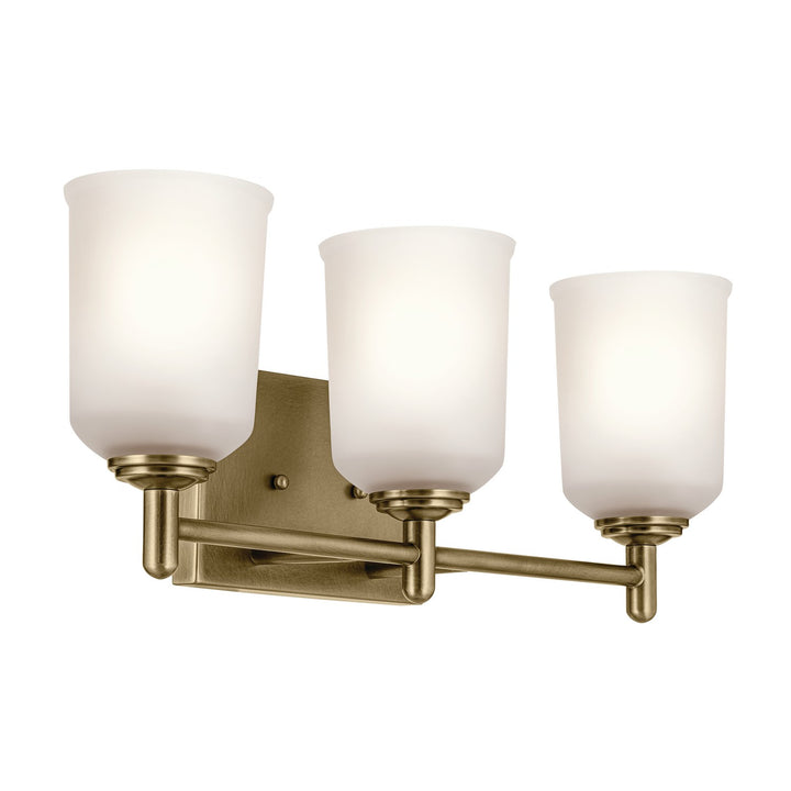 Kichler Canada - 45574NBR - Three Light Bath - Shailene - Natural Brass
