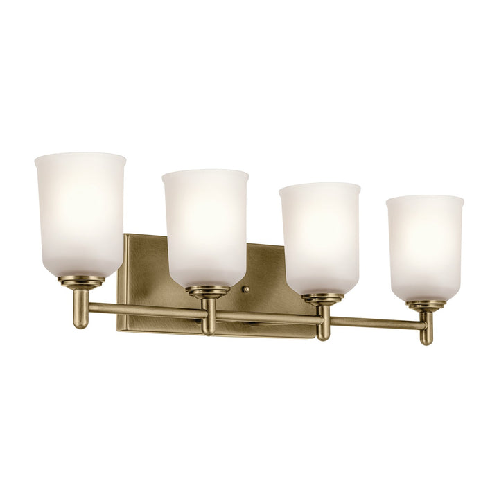 Kichler Canada - 45575NBR - Four Light Bath - Shailene - Natural Brass