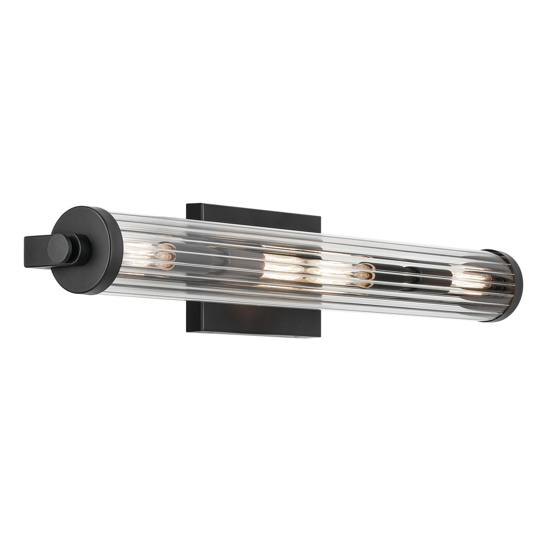Kichler Canada - 45649BK - Four Light Linear Bath - Azores - Black