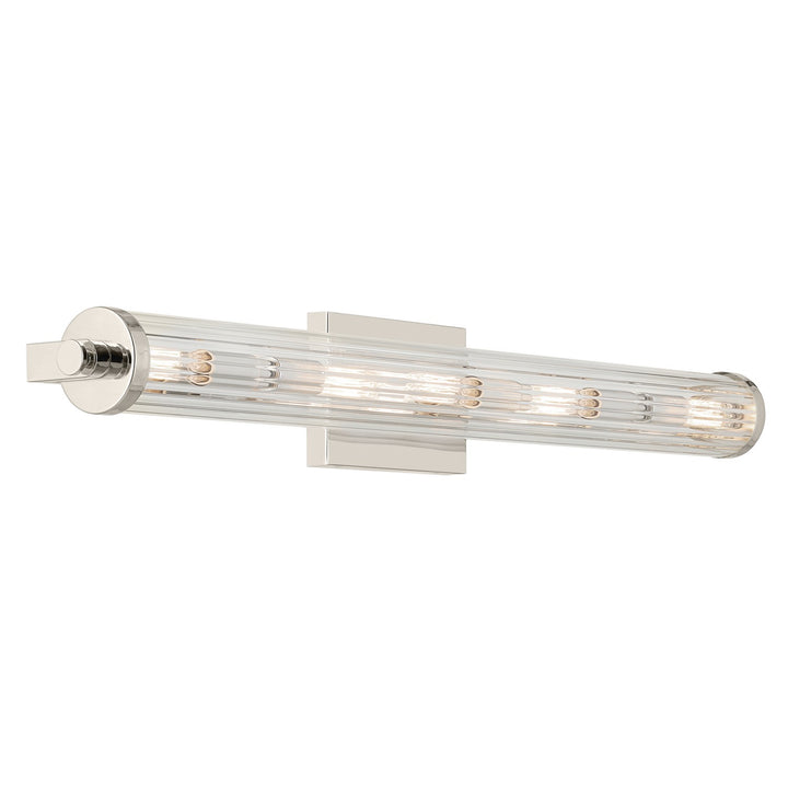 Kichler Canada - 45650PN - Five Light Linear Bath - Azores - Polished Nickel