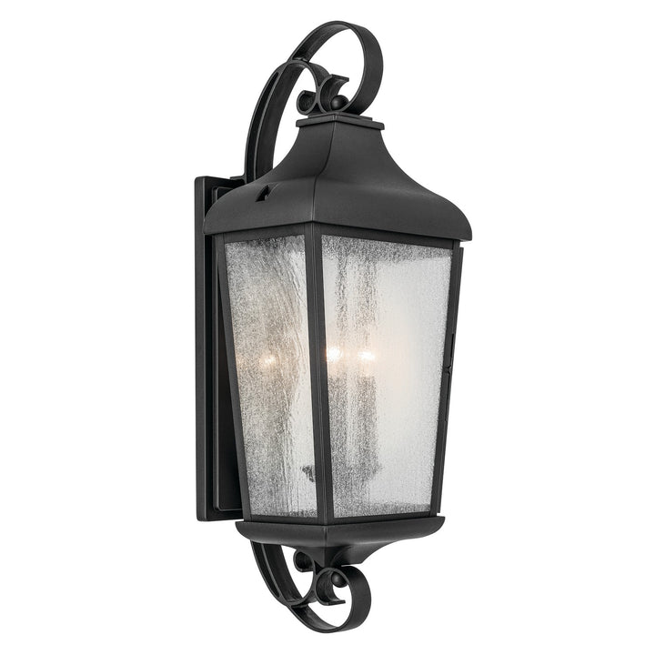 Kichler Canada - 49738BKT - Three Light Outdoor Wall Mount - Forestdale - Textured Black