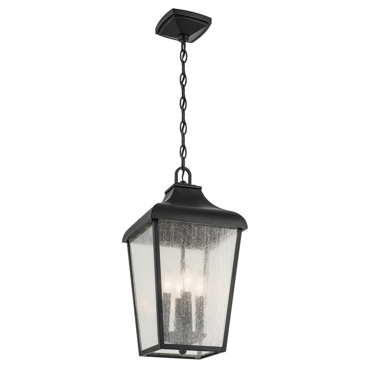Kichler Canada - 49740BKT - Four Light Outdoor Pendant - Forestdale - Textured Black
