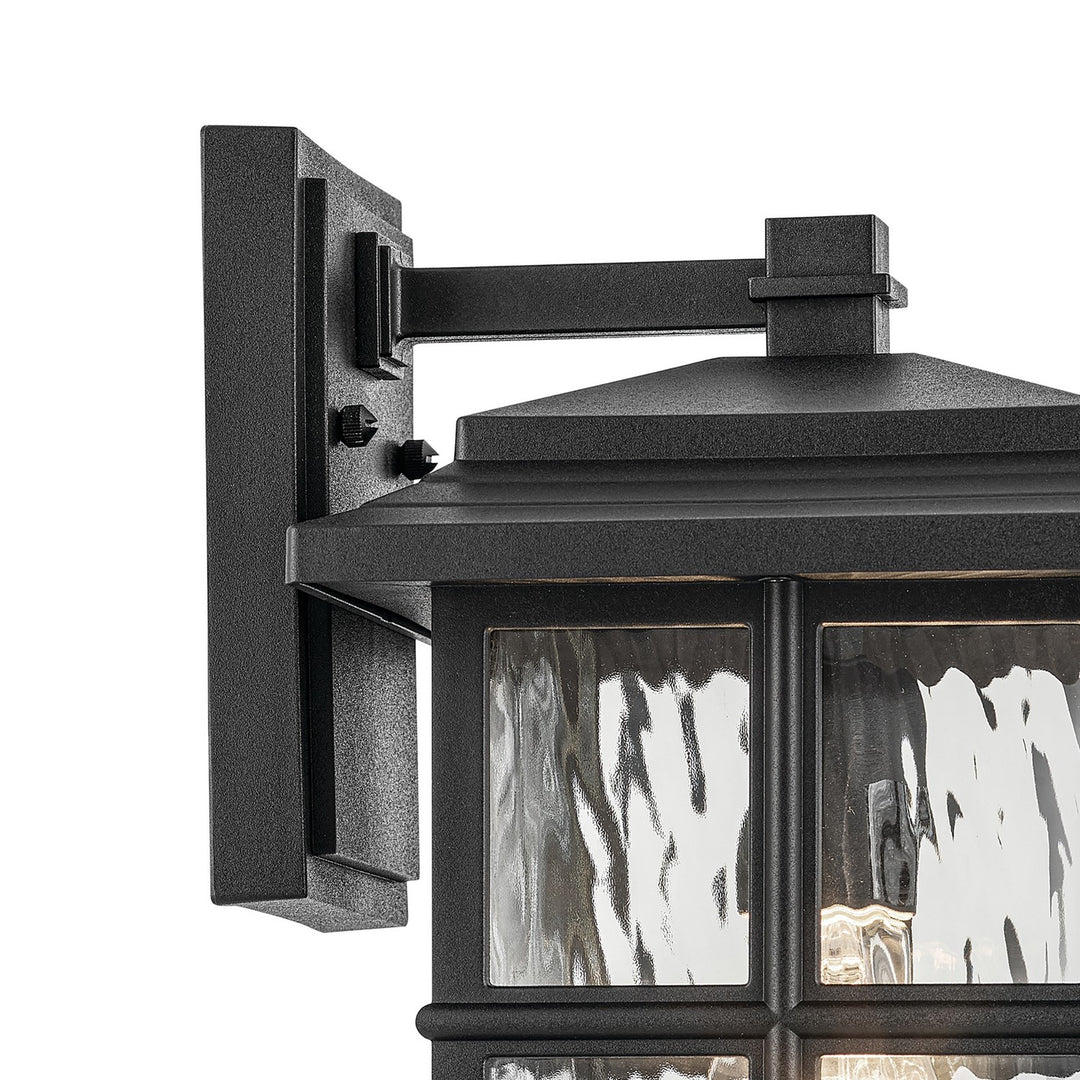 Kichler Canada - 49830BKT - One Light Outdoor Wall Mount - Beacon Square - Textured Black