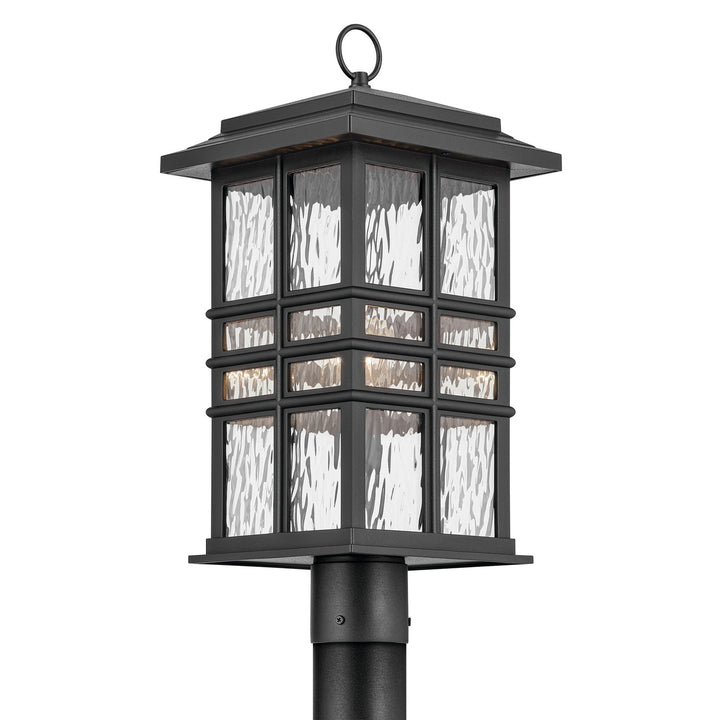Kichler Canada - 49832BKT - One Light Outdoor Post Mount - Beacon Square - Textured Black