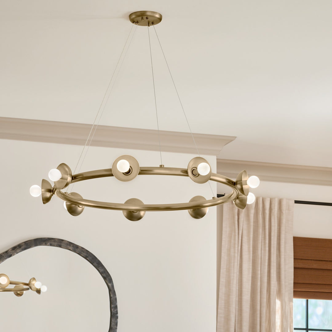 Kichler Canada - 52642CPZ - Nine Light Chandelier - Palta - Champagne Bronze