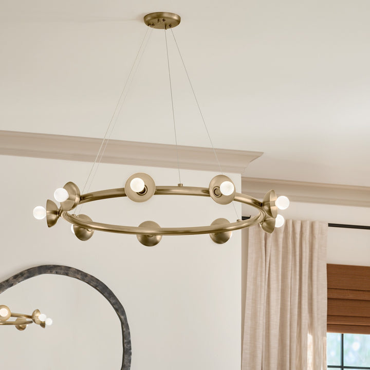 Kichler Canada - 52642CPZ - Nine Light Chandelier - Palta - Champagne Bronze