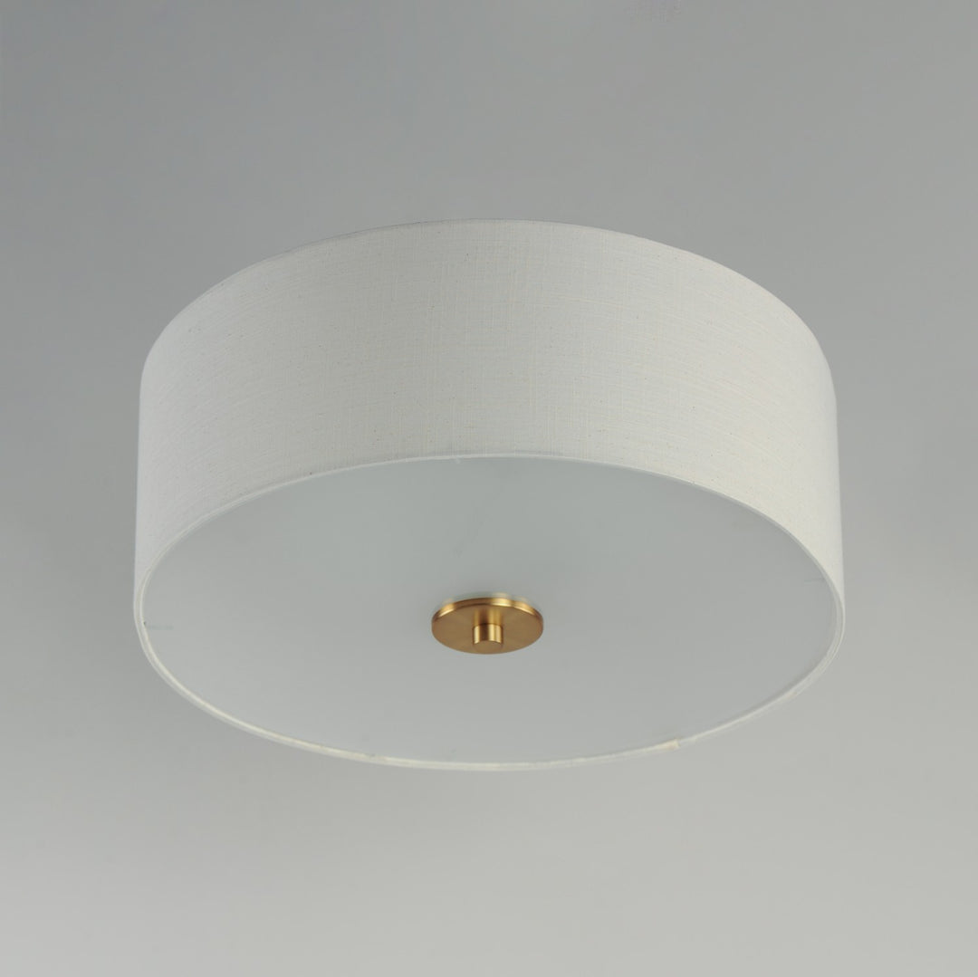 Maxim - 10010OMNAB - Three Light Flush Mount - Bongo - Natural Aged Brass