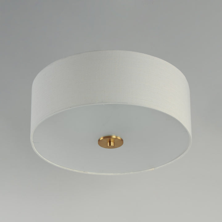 Maxim - 10010OMNAB - Three Light Flush Mount - Bongo - Natural Aged Brass