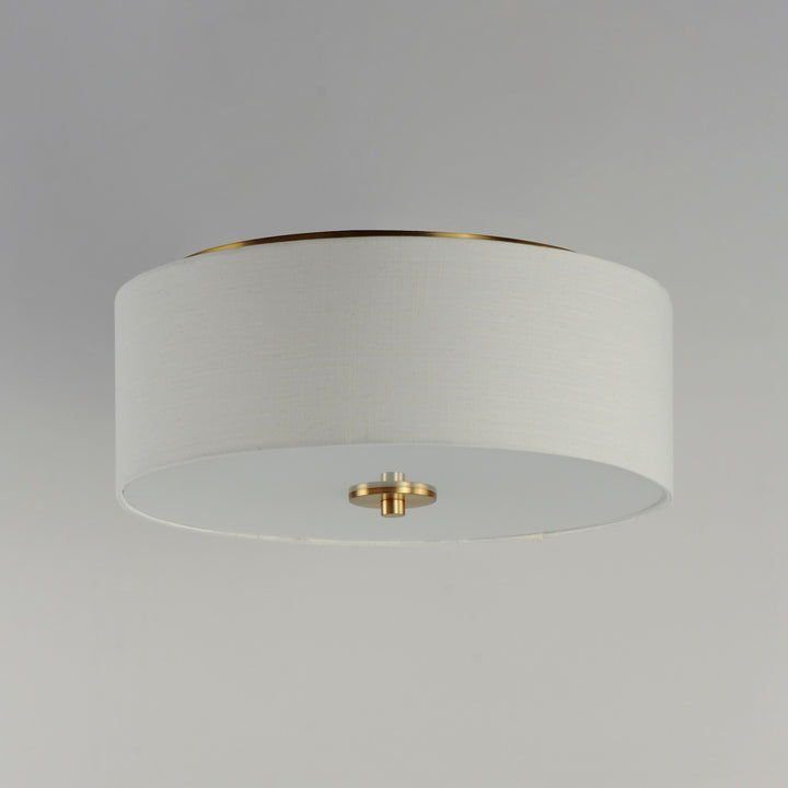 Maxim - 10010OMNAB - Three Light Flush Mount - Bongo - Natural Aged Brass