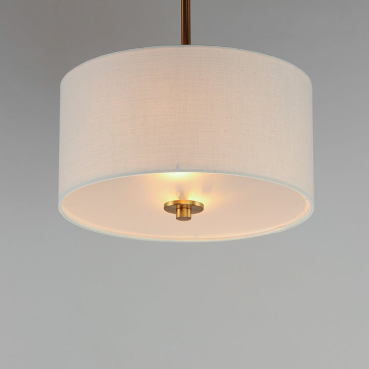 Maxim - 10011OMNAB - Two Light Pendant / Semi-Flush Mount - Bongo - Natural Aged Brass