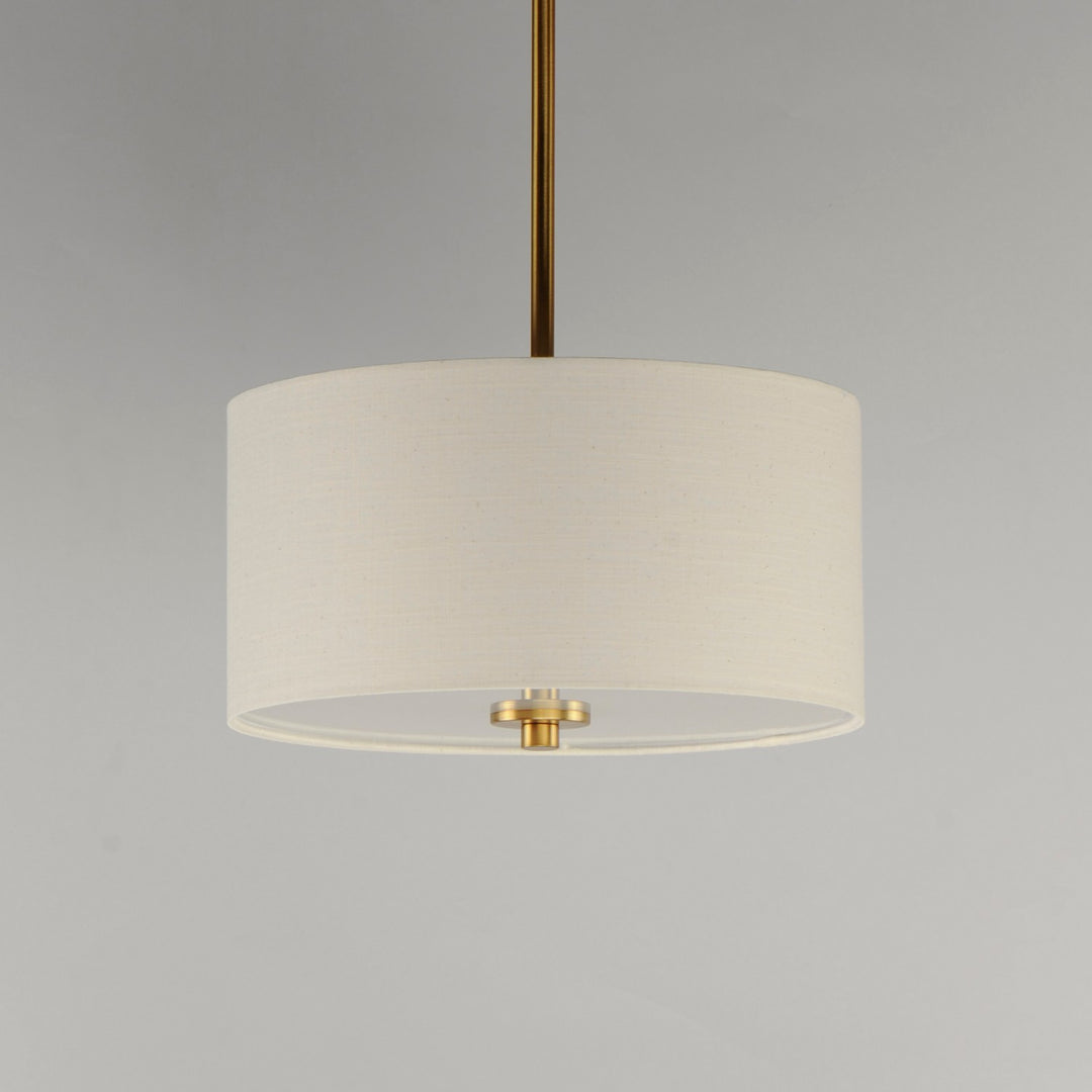 Maxim - 10011OMNAB - Two Light Pendant / Semi-Flush Mount - Bongo - Natural Aged Brass
