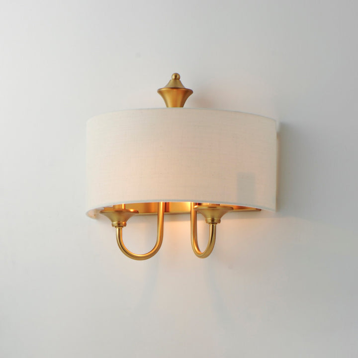 Maxim - 10012OMNAB - One Light Wall Sconce - Bongo - Natural Aged Brass