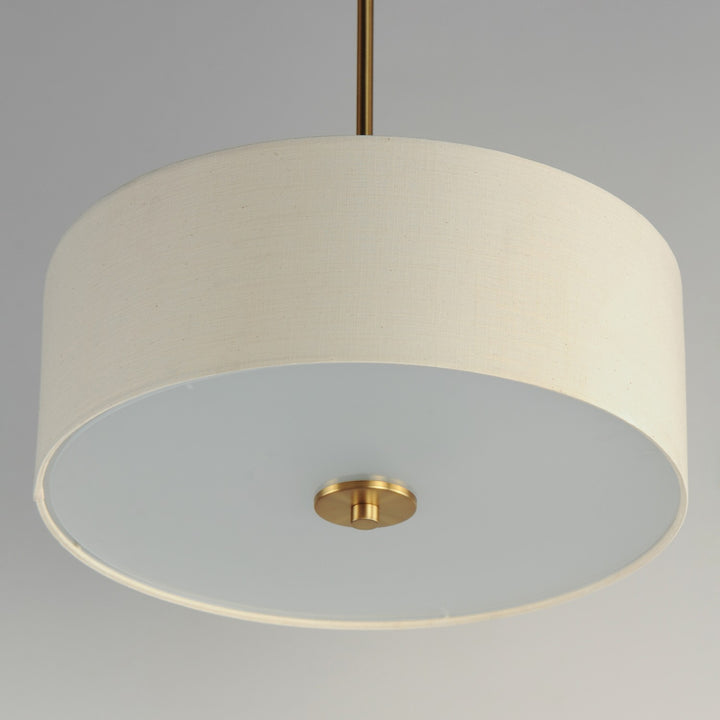 Maxim - 10014OMNAB - Three Light Pendant / Semi-Flush Mount - Bongo - Natural Aged Brass