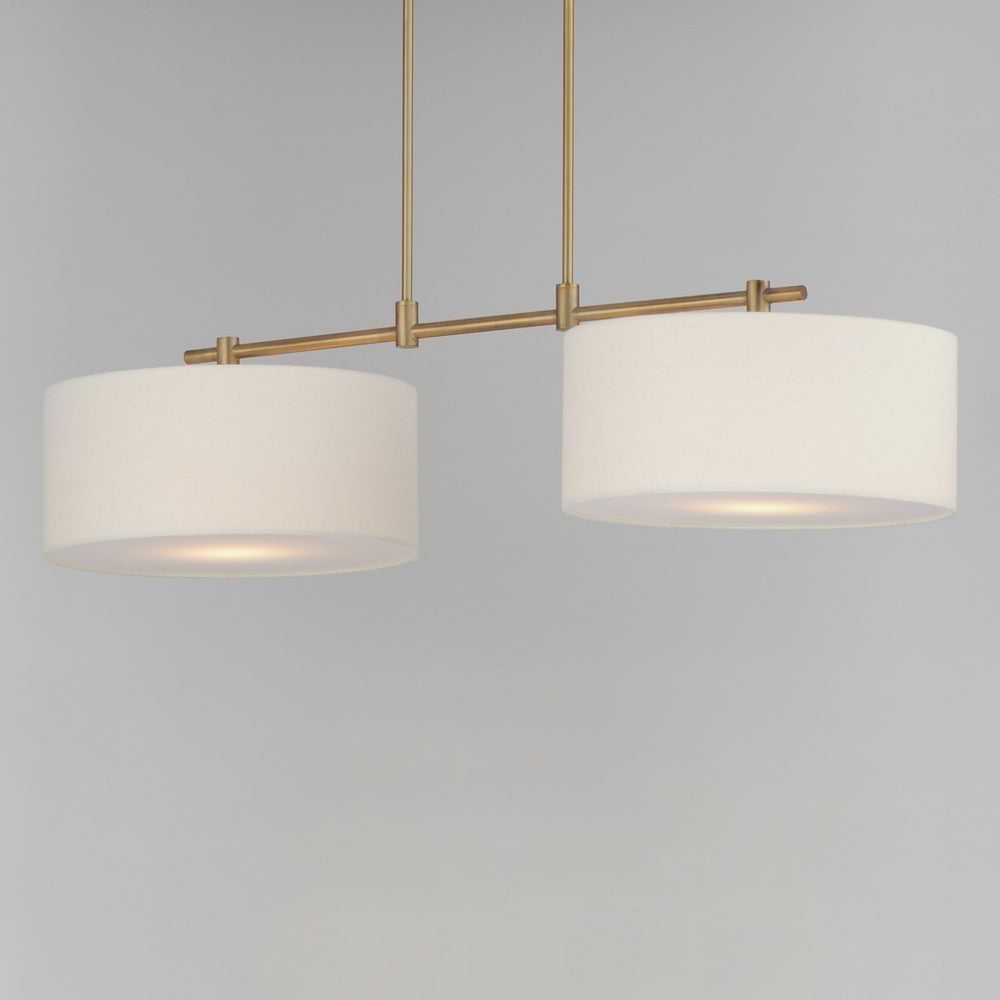 Maxim - 10016OMNAB - Two Light Pendant - Bongo - Natural Aged Brass
