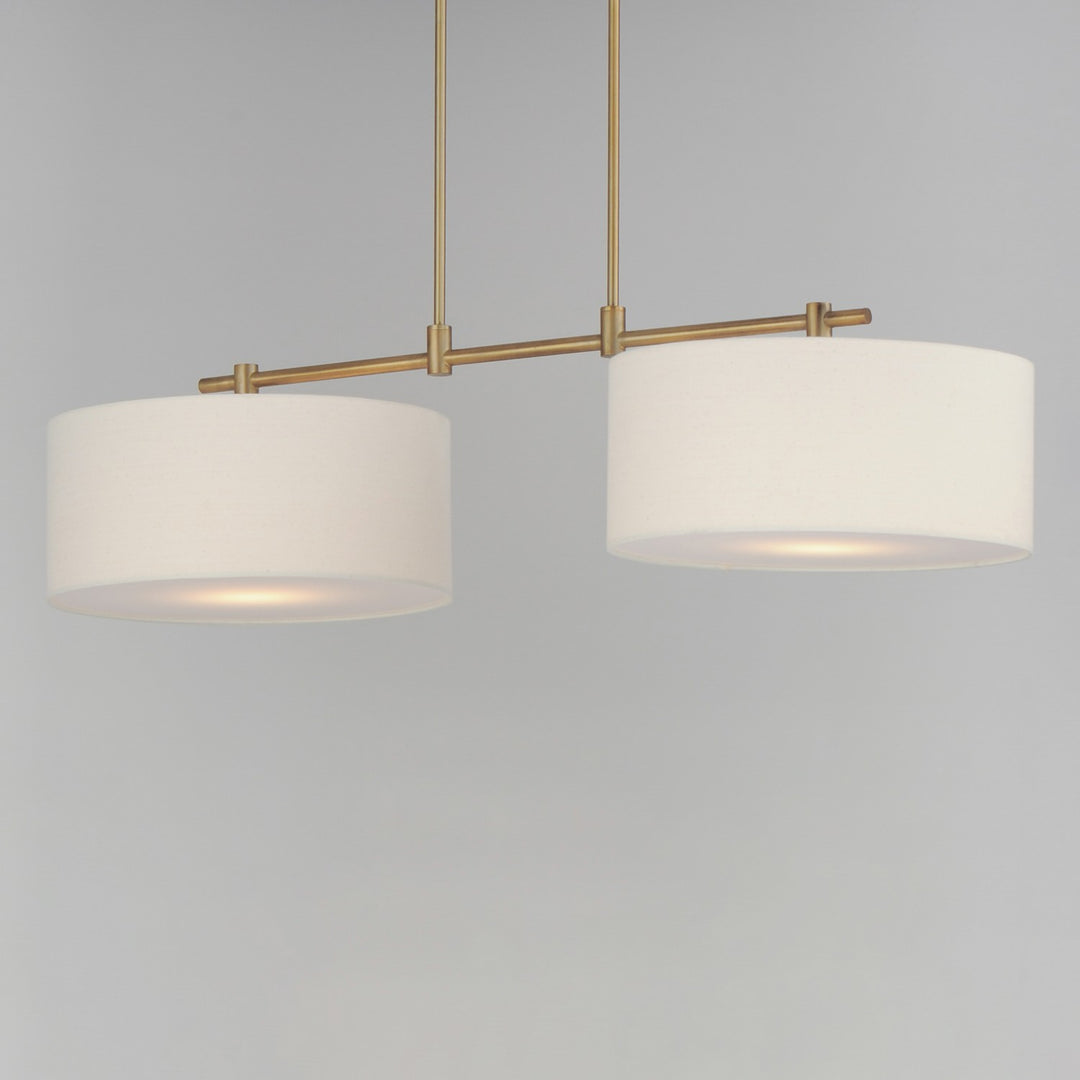 Maxim - 10016OMNAB - Two Light Pendant - Bongo - Natural Aged Brass