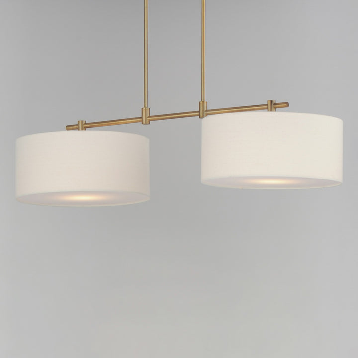 Maxim - 10016OMNAB - Two Light Pendant - Bongo - Natural Aged Brass