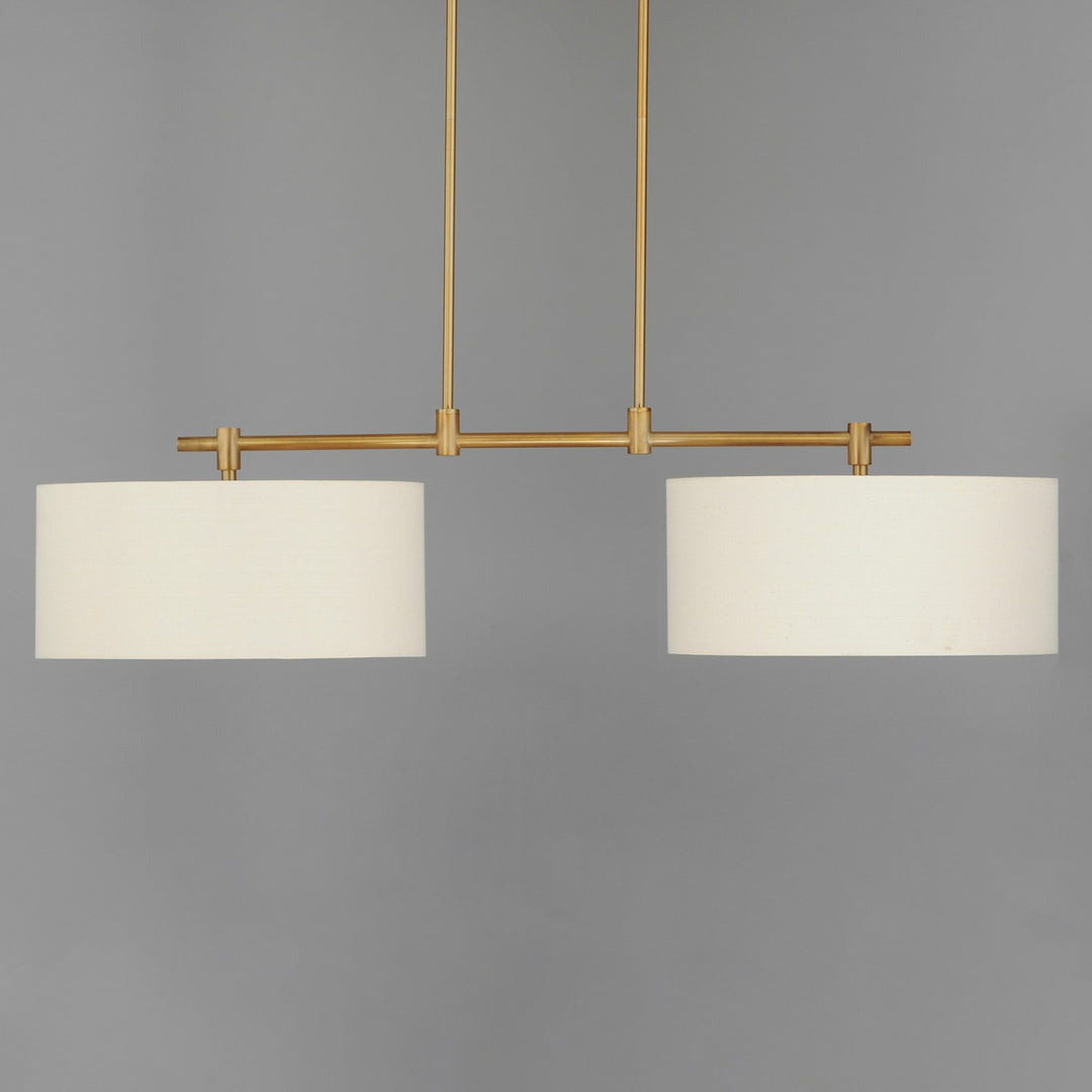 Maxim - 10016OMNAB - Two Light Pendant - Bongo - Natural Aged Brass