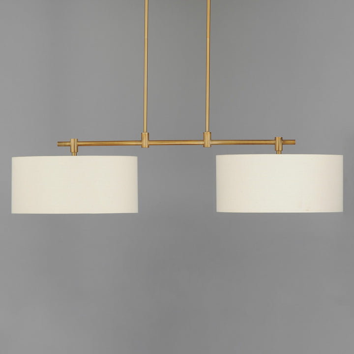 Maxim - 10016OMNAB - Two Light Pendant - Bongo - Natural Aged Brass