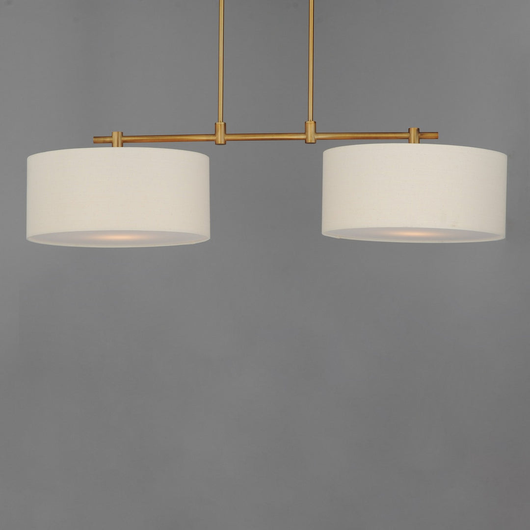 Maxim - 10016OMNAB - Two Light Pendant - Bongo - Natural Aged Brass